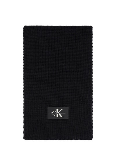 Calvin Klein Monologo Rubber Patc Kadın Siyah Atkı