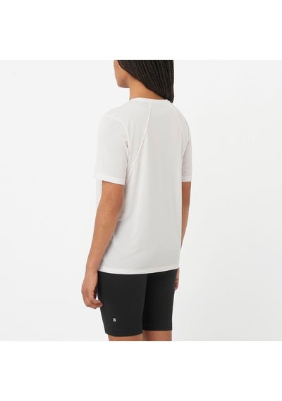Salomon Shakeout Core Kadın Koşu Tişört Whisper White Lc2658100 Krem