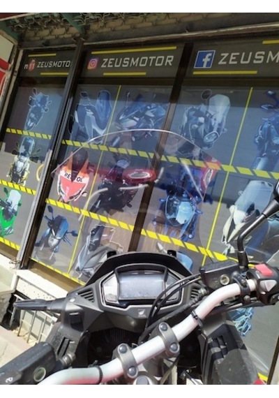 Zeus Motor 2015-2016 Honda Vfr 800 X Crossrunner Uyumlu Uzun Ön Cam Açık Füme