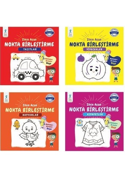 Zihin Açan Nokta Birleştirme Set 4 Kitap / Tuğçe Turguner
