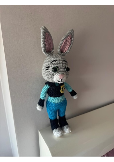 Judy Hopps Amigurumi Tavşan 28 Cm 007