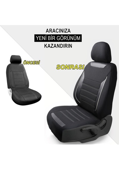 Ford Connect Uyumlu 2+1 Oto Koltuk Kılıfı Seti Smart Ticari
