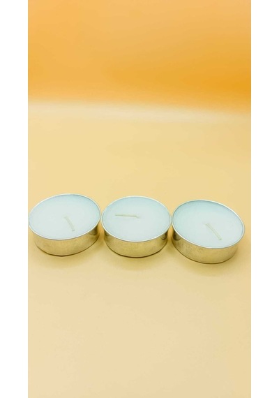 Tealight Mum Silver Boy Soya Parafinli 500 Adet Beyaz Dekoratif Büyük Boy Tealight Mum Beyaz