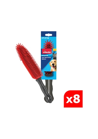 Vld0000000471 Vileda 8 Paket Pet Pro Elektrostatik Tüy Toplayıcı Fırça, Dar Alanlar İçin İdeal, Yıkanabilir, Uzun Ömürlü Vileda