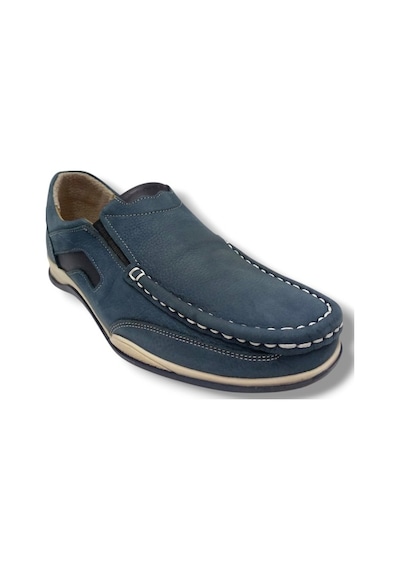Master 1703-25 Hakiki Nubuk Deri Anatomik Casual Erkek Ayakkabı Mavi