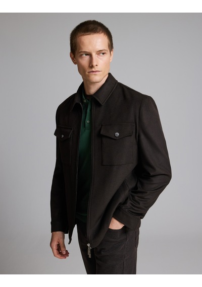 Pierre Cardin Kahverengi Regular Fit Fermuarlı Ceket 50327909-vr029