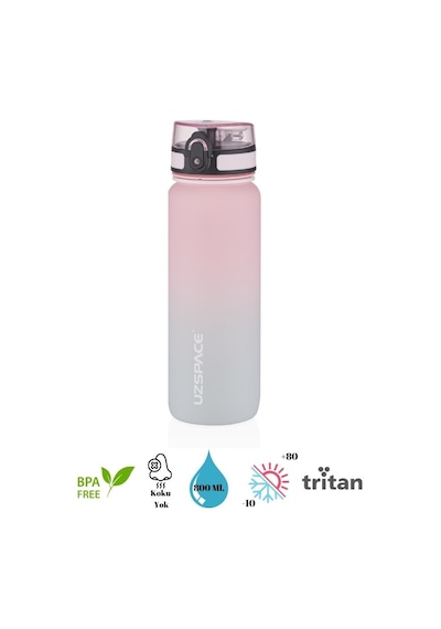 Uzspace Matara Tritan 800 Ml 3053-6 Pink Grey