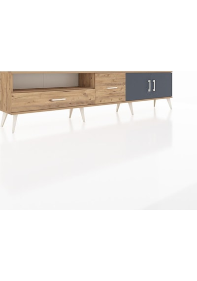 Arges Tv Ünitesi 2 Raflı 2 Çekmeceli 2 Kapaklı 220x30x51 Çam-antrasit/çam Antrasıt/atlas Çam - Atlas Çam Arges Tv Ünitesi 2 Raflı 2 Çekmeceli 2 Kapaklı 220x30x51 Çam-antrasit/çam Antrasıt/atlas Çam - Atlas Çam
