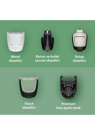 Philips 16'sı 1 Arada Erkek Bakım Seti MG9532/15-yüz/saç/vücut (ISLAK/KURU KULLANIM)