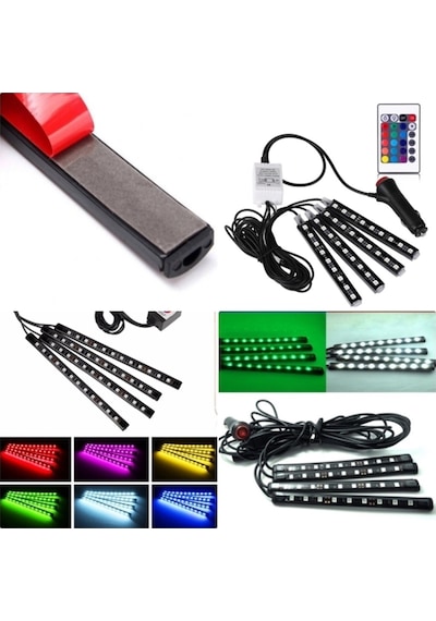 Ayak Altı Led Lamba Sese Duyarlı Led Müziğe Duyarlı Led 9 Ledli (443453520)