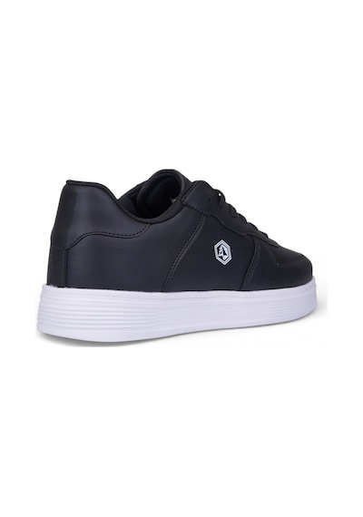 Nstil Unisex Spor Ayakkabı Rahat Yumuşak Taban Kaymaz Günlük Bağcıklı Sneaker 408 Siyah Beyaz