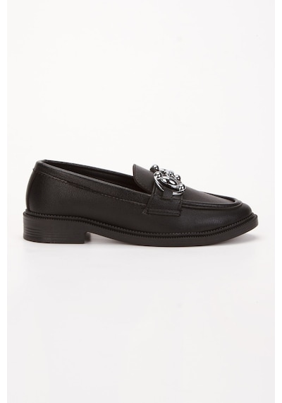 Dakota Kadın Loafer Makosen Casual Tokalı Günlük Ayakkabı Siyah