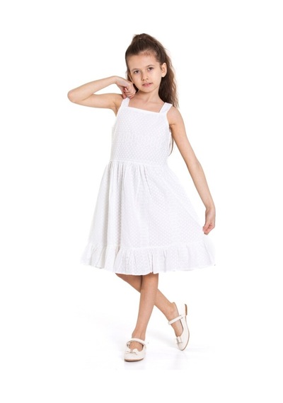 Xo Kids Kız Çocuk Elbise 4-8 Yaş 78502 Beyaz