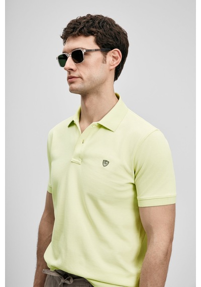 Lufian Laon Erkek Polo Yaka T-shirt 111040230 Sarı