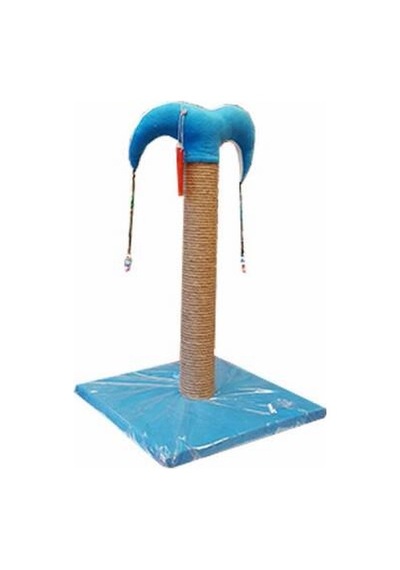İnce Kedi Tırmalama Tahtası 50 Cm Mavi