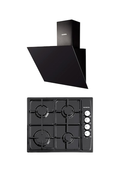 Kumtel KO-410 BF - DA6-833 Siyah Ankastre Set
