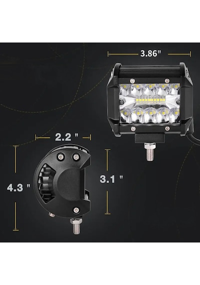 Motosiklet Off Road Kamyon 20 Led 60 W Sis Farı Adet