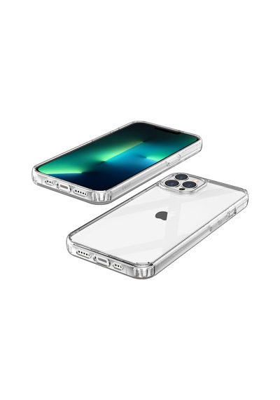 Logis Apple Uyumlu iPhone 13 Pro Max 6.7 Şeffaf Kılıf Silikon Koruma