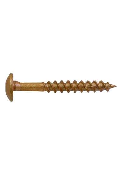 Power Pro 47872 Lag Vidalar, 1/4" X 1-1/2", Yıldız Sürücü Yapı Lag Vidaları, Paslanmaya Dayanıklı, Seramik Kaplamalı Bronz, 2,3 Kg Tüp, 375 Adet 4296