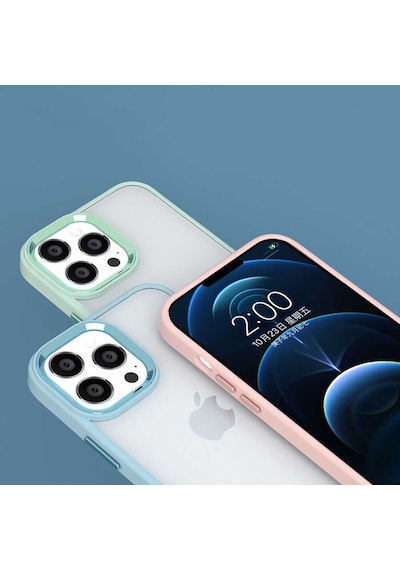 Apple Uyumlu iPhone 14 Pro Tchs Krom Kılıf-yeşil Yeşil