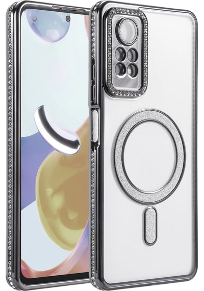 Xiaomi Redmi Note 12 Pro 4g Joke Simli Magneticsafe Kılıf - Siyah