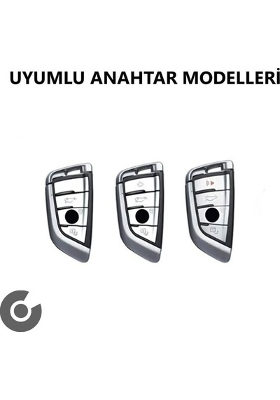 Bmw 1 3 5 6 7 Serisi G32 G30 G20 G11 & X1 X3 X5 X6 X7 & Z4 M Desenli Silikon Anahtar Kılıfı 1 Adet