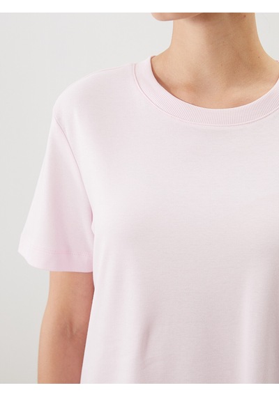 Lcw Comfort Pembe %100 Pamuklu Kadın Tişört