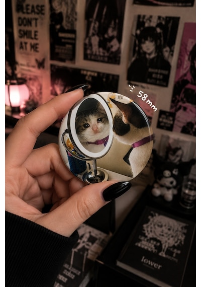 Mashspot Komik Kedi Rozet Seti 4'lü 1, 58 Mm Cat Meme Rozetleri, Çanta Ve Kıyafet Rozeti Çok Renkli