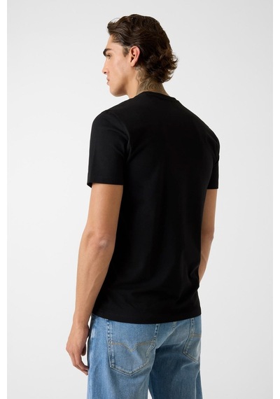 Guess Regular Fit Kesimli T-shirt Siyah
