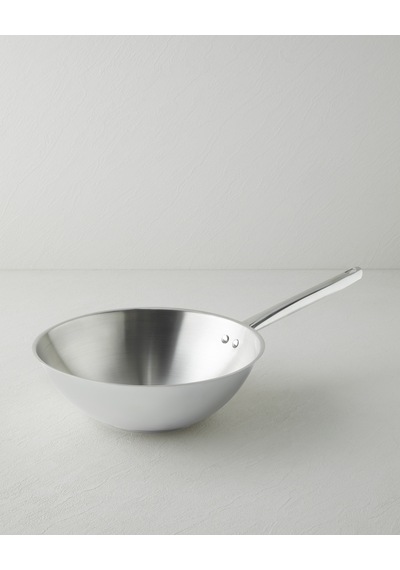 English Home Glow Çelik Wok Tava 28 Cm Silver Gümüş