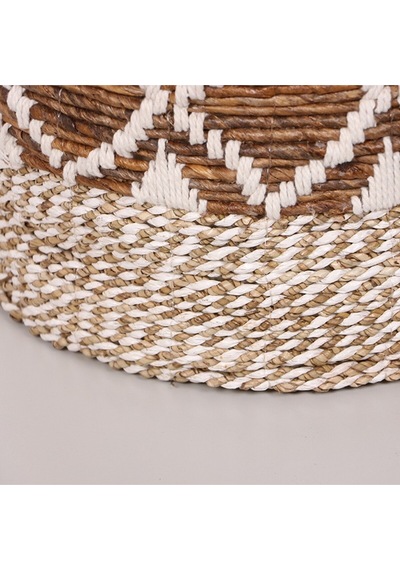 Bodrum 31x28x38 Cm. Doğal Abaka El Yapımı Sepet M Bej