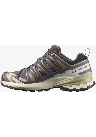 Salomon Xa Pro 3d V9 Gore-tex Kadın Krem Outdoor Ayakkabı-15682 Mor