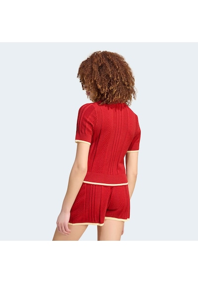 Adidas Polo Sh Sleeves Kadın Kırmızı Polo Yaka T-shirt Kr7060 2800278