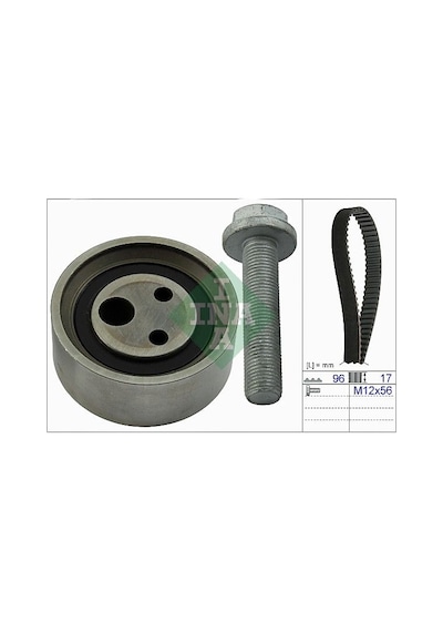 INA 530049010 Triger Kayis Seti (Renault: 19 1.4 Clio 1.2 1.4 Megane 1.4 Ie 1.6Ie 8V 96-- ) 7701477024 (WA649721)