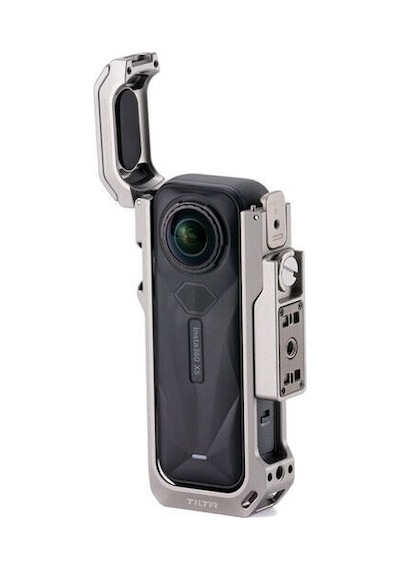Tiltahorizontal Mounting Plate For Insta360 X5 Camera Cage - Titanium Gray Ta-t90-hmp-tg Siyah