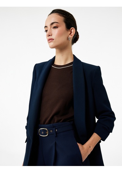Koton Krep Kumaş Regular Fit Şal Yaka 3/4 Kollu Blazer Ceket Lacivert 6wak50014uw Lacivert Koton Krep Kumaş Regular Fit Şal Yaka 3/4 Kollu Blazer Ceket Lacivert 6wak50014uw Lacivert