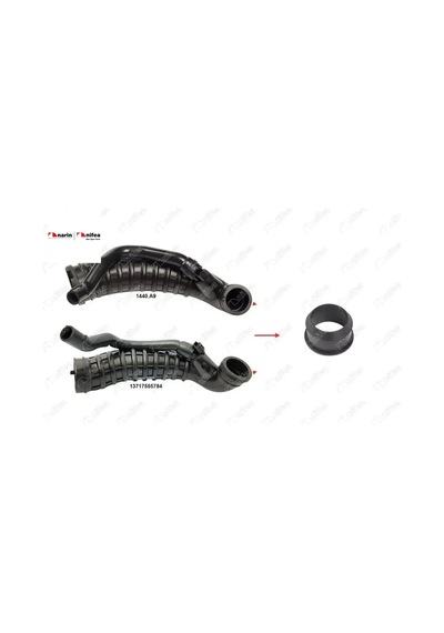 Hava Filtre Hortum Contasi Ok İle Gösterilen Conta 207 Cabrio Clubman R55 Mini R56 1.6 Benzin 06 15