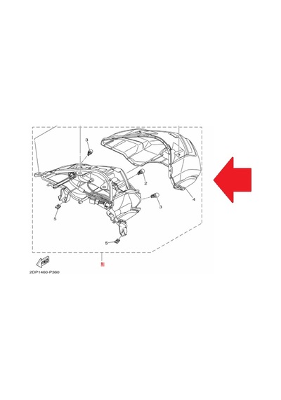 Yamaha Nmax 125 / 155 Komple Arka Stop 2dp-h4710-00