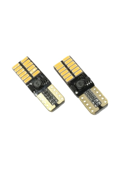T10 Led Ampul 24smd Canbuslu Mavi 2'li Set Turuncu 12-24v / Laam627-5