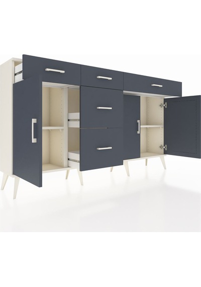 Arges Konsol 2 Raflı 5 Çekmeceli 3 Kapaklı 176x30x99 Aytaşı-antrasit Antrasıt - Aytası Arges Konsol 2 Raflı 5 Çekmeceli 3 Kapaklı 176x30x99 Aytaşı-antrasit Antrasıt - Aytası