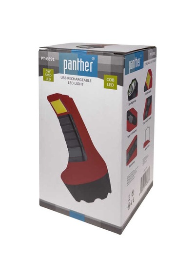 Panther Pt-6891 Usb Şarjlı El Feneri -p1