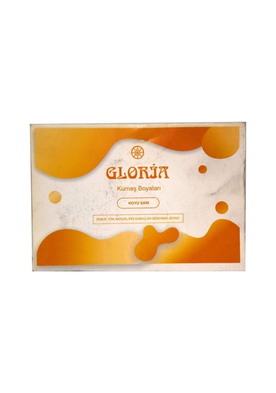Kumaş Boyası Koyu Sarı 10 Gr Paket Çok Renkli