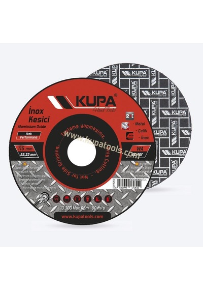 Kupa İnox Metal Çelik Kesme Taşı 115 Mm. - 3 Adet