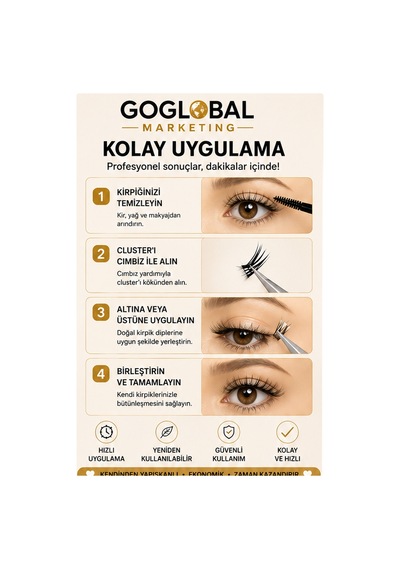 Takma Kirpik Seti 8 Farklı Model Cluster Kirpik Anime Manga Wispy Doğal Ve Hacimli