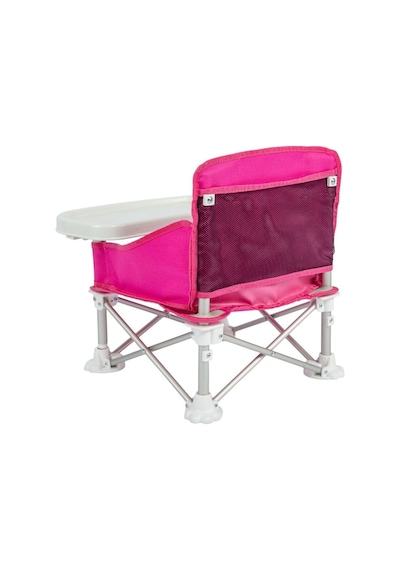 Deluxe Portatif Katlanabilir Mama Sandalyesi Pembe