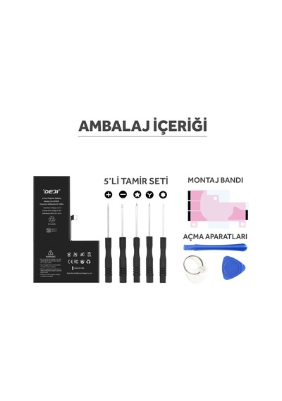 Apple Uyumlu iPhone XS Batarya Mucize Batarya Deji Normal Kapasite