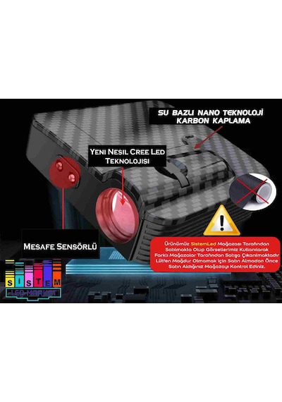 Renault Araçlar İçin Pilli Yapıştırmalı Kapı Altı Led Logo N11.10639