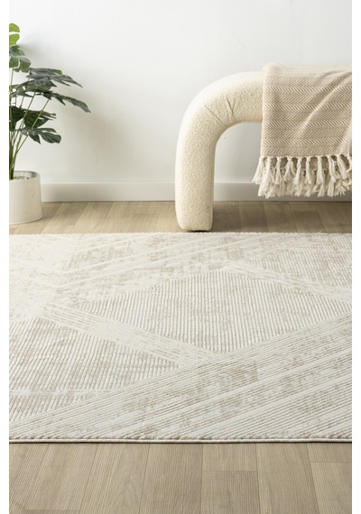 Hernes Krem Bej Salon Oturma Odası Çocuk Odası Yatak Odası Halısı Hm-6016