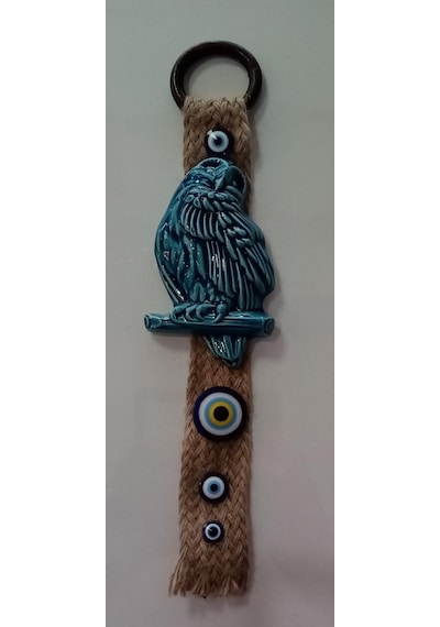 Orta Boy Askılı Duvar Süsü - Baykuş H : 30 Cm 1 Adet Fiyatıdır