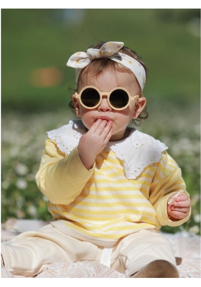 Olivio&co Classic Round Toddler Güneş Gözlüğü - Desert Sand Çok Renkli